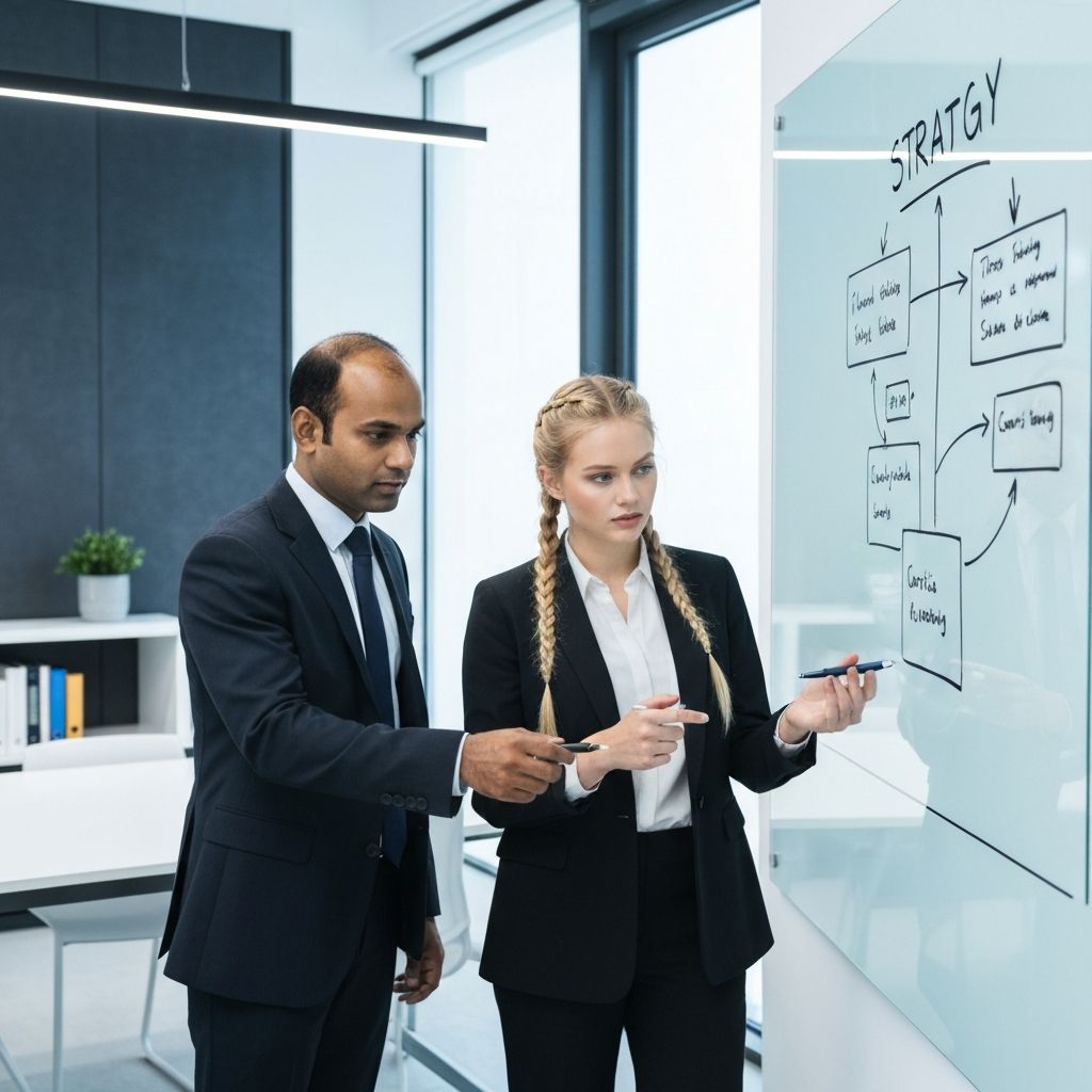 Chad Galloway and Jason Hunt reviewing an AI-driven growth strategy